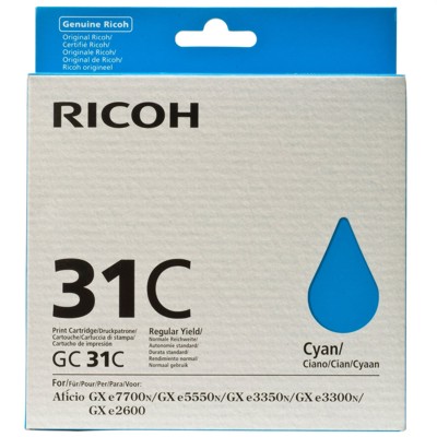 Tusz Oryginalny Ricoh GC-31C (405689) (Błękitny)