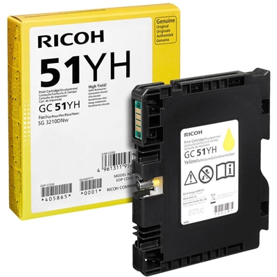 Tusz Oryginalny Ricoh GC-51YH (405865) (Żółty)